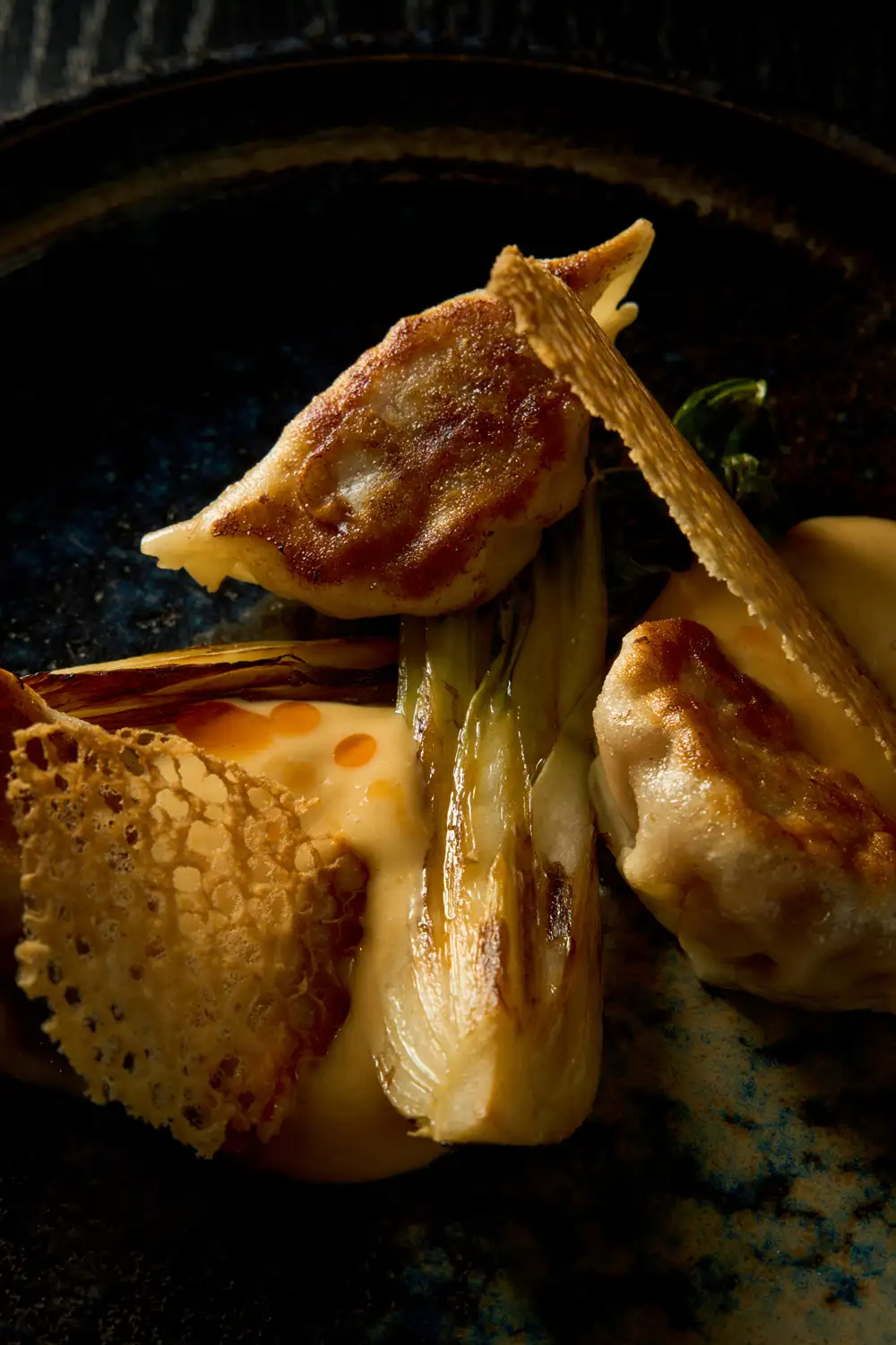 Speisekarte - Moderne Vorspeise mit Kimchi und Brioche – Alsterinsel Restaurant Hamburg